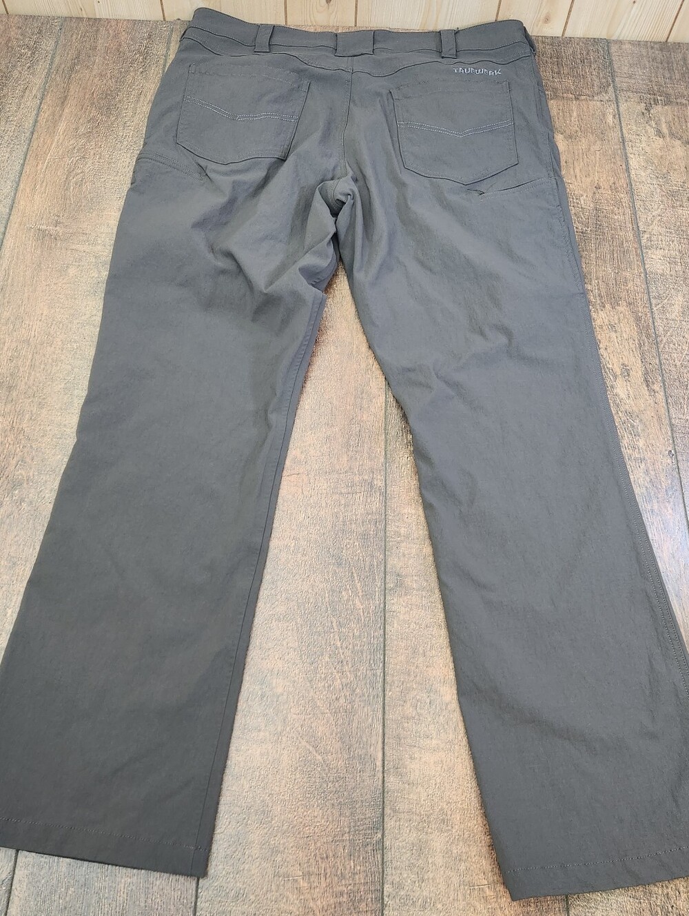TRUEWERK Tech Pants Mens 38x32 Grey Cargo Stretch Workwear Utility Technical - Picture 3 of 9